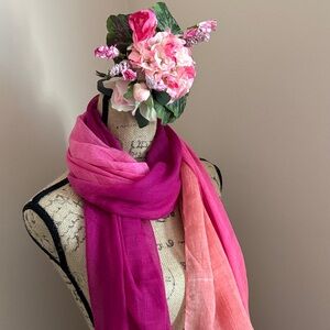 Elegant Pink Ombre Scarf